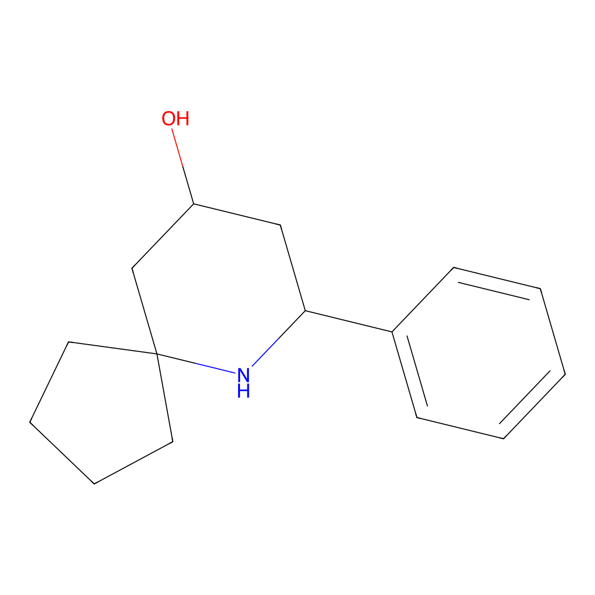 7-Phenyl-6-azaspiro[4.5]decan-9-ol molecular structure, CAS 301320-54-7