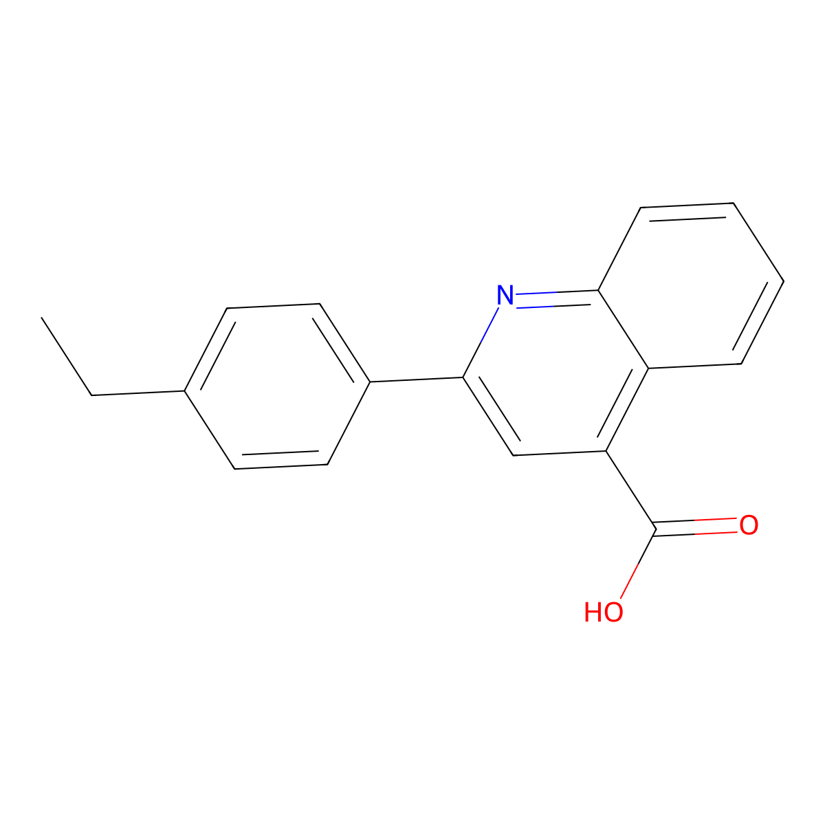 2-(4-Ethylphenyl)quinoline-4-carboxylic acid molecular structure, CAS 301320-96-7