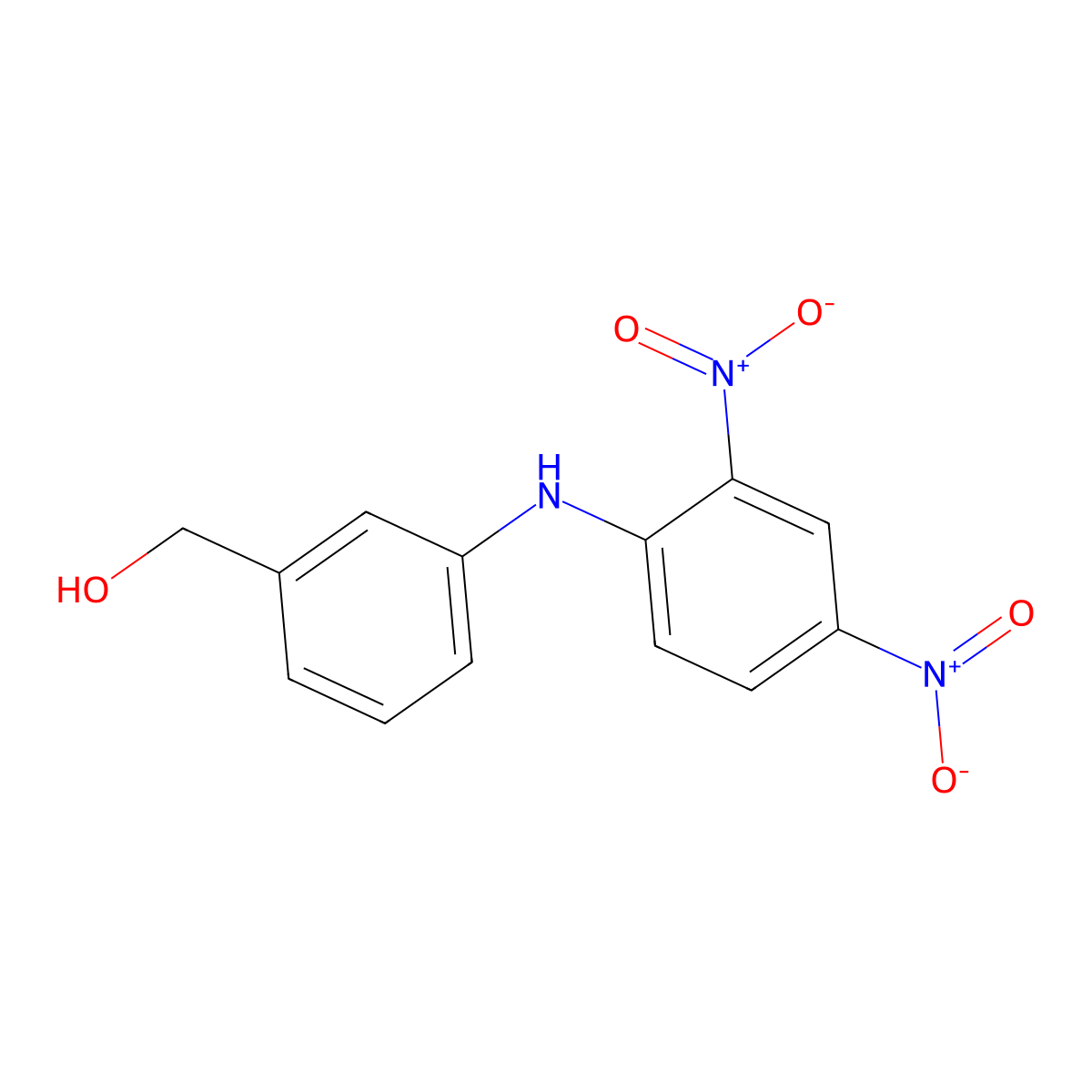 [3-(2,4-Dinitroanilino)phenyl]methanol molecular structure, CAS 301326-28-3