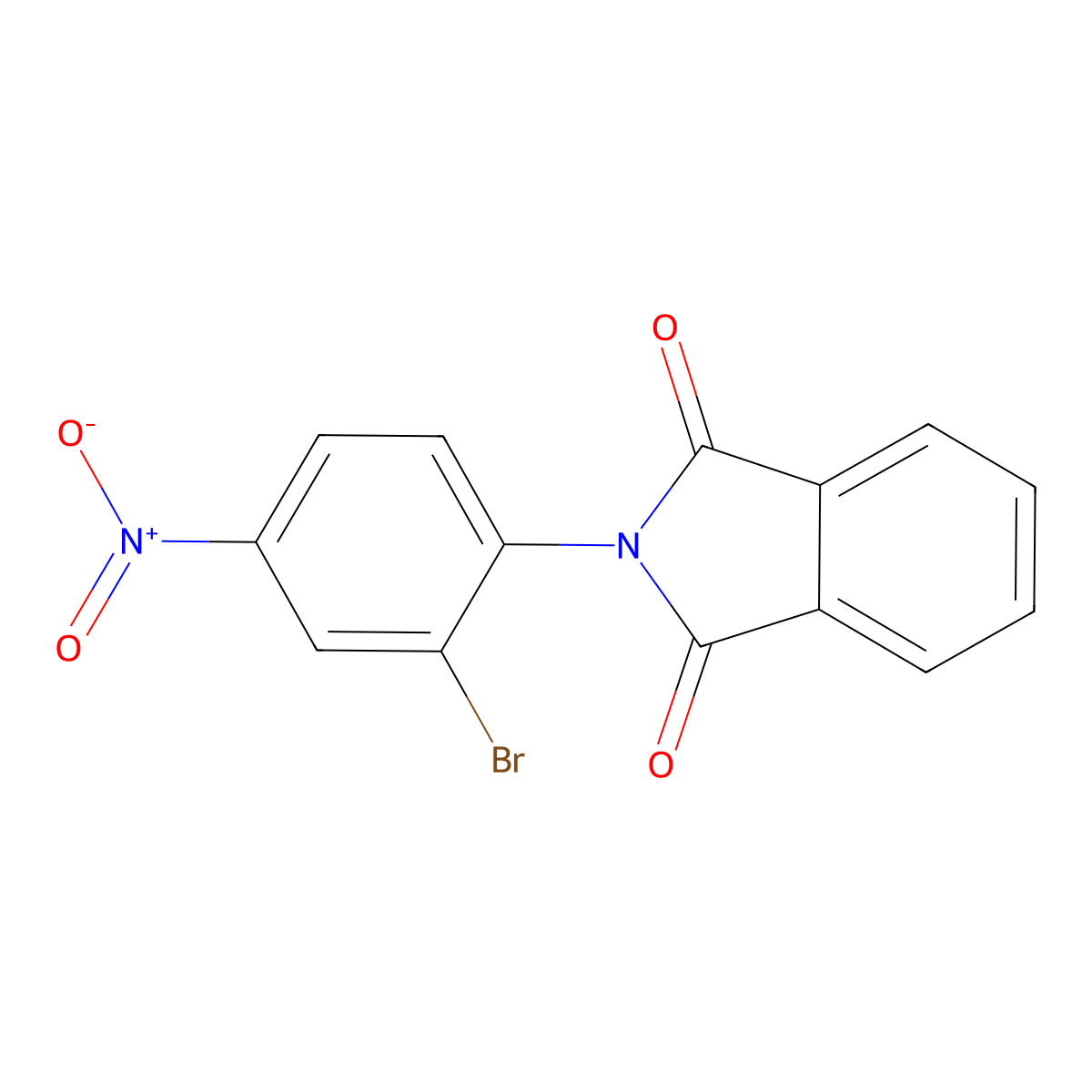 2-(2-Bromo-4-nitrophenyl)isoindole-1,3-dione molecular structure, CAS 301326-95-4