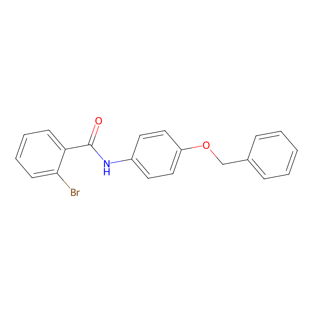 N-[4-(benzyloxy)phenyl]-2-bromobenzamide molecular structure, CAS 301333-14-2