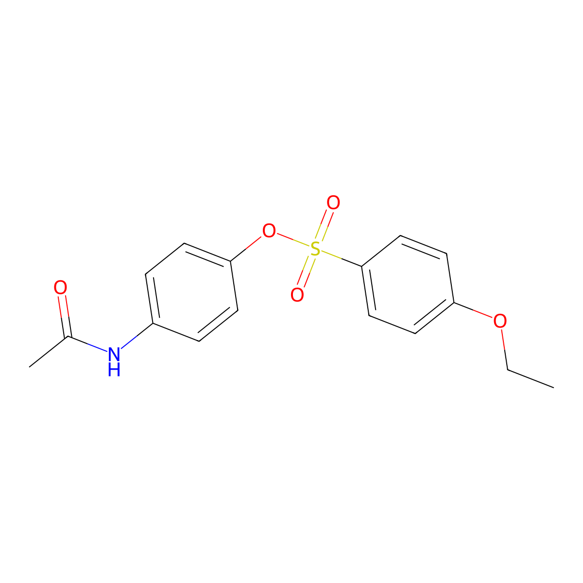 4-(Acetylamino)phenyl 4-ethoxybenzenesulfonate molecular structure, CAS 301337-54-2