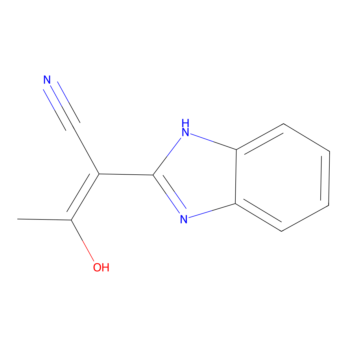2-(2,3-dihydro-1H-1,3-benzodiazol-2-ylidene)-3-oxobutanenitrile molecular structure, CAS 301344-08-1