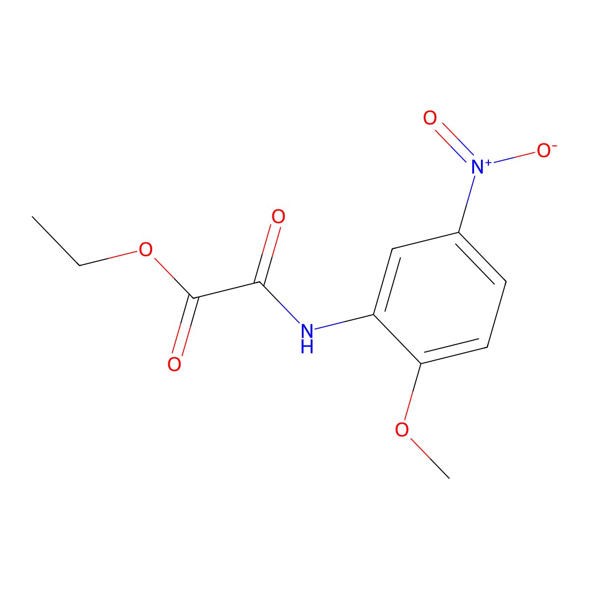 Ethyl [(2-methoxy-5-nitrophenyl)amino](oxo)acetate molecular structure, CAS 301344-49-0