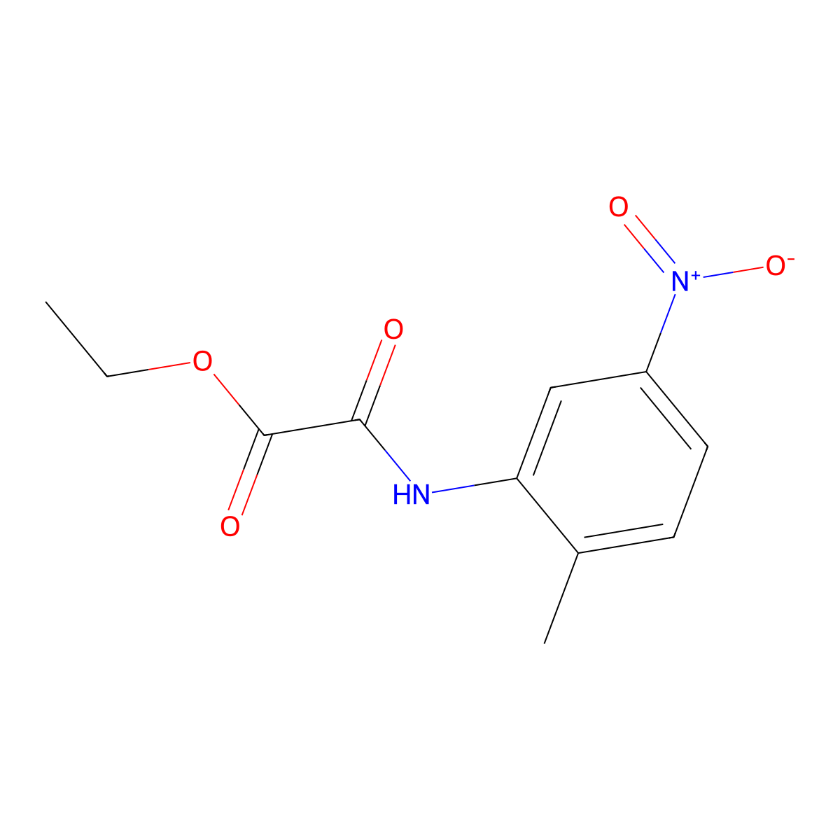 Ethyl [(2-methyl-5-nitrophenyl)carbamoyl]formate molecular structure, CAS 301344-50-3