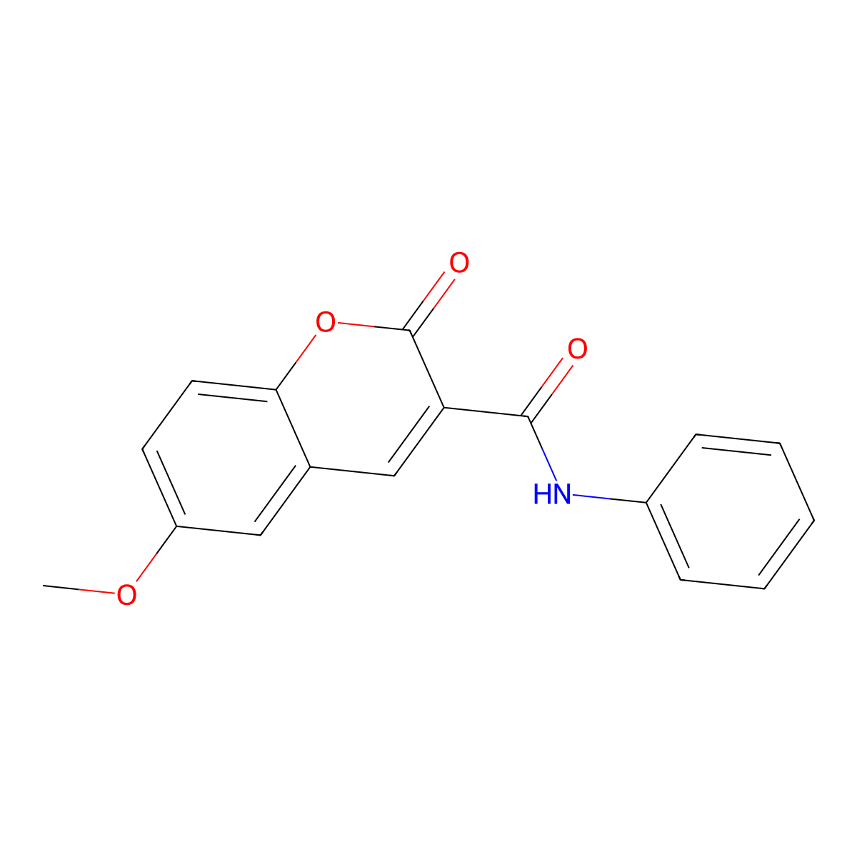 6-methoxy-2-oxo-N-phenyl-2H-chromene-3-carboxamide molecular structure, CAS 301344-92-3