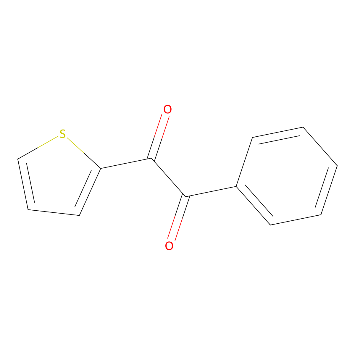 1-Phenyl-2-(2-thienyl)-1,2-ethanedione molecular structure, CAS 30135-07-0