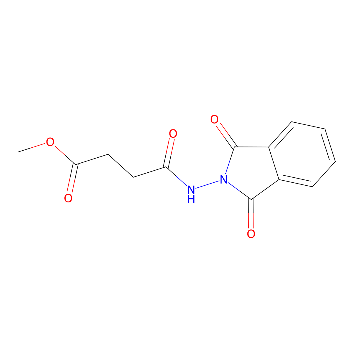 methyl 4-[(1,3-dioxo-1,3-dihydro-2H-isoindol-2-yl)amino]-4-oxobutanoate molecular structure, CAS 301353-72-0
