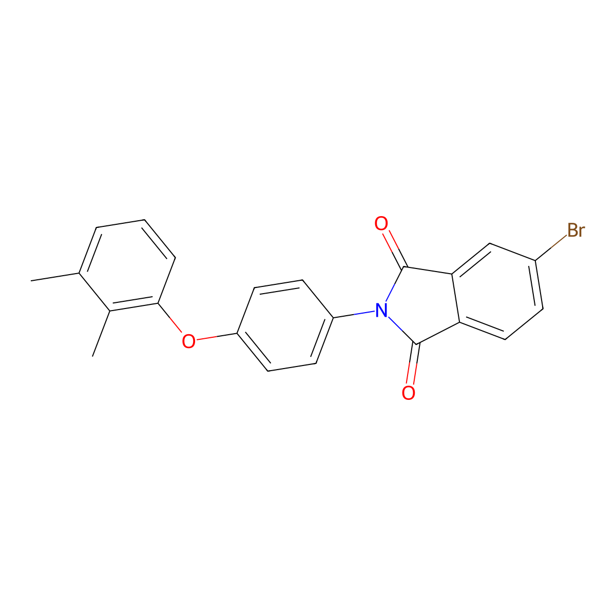 5-bromo-2-[4-(2,3-dimethylphenoxy)phenyl]-1H-isoindole-1,3(2H)-dione molecular structure, CAS 301354-01-8