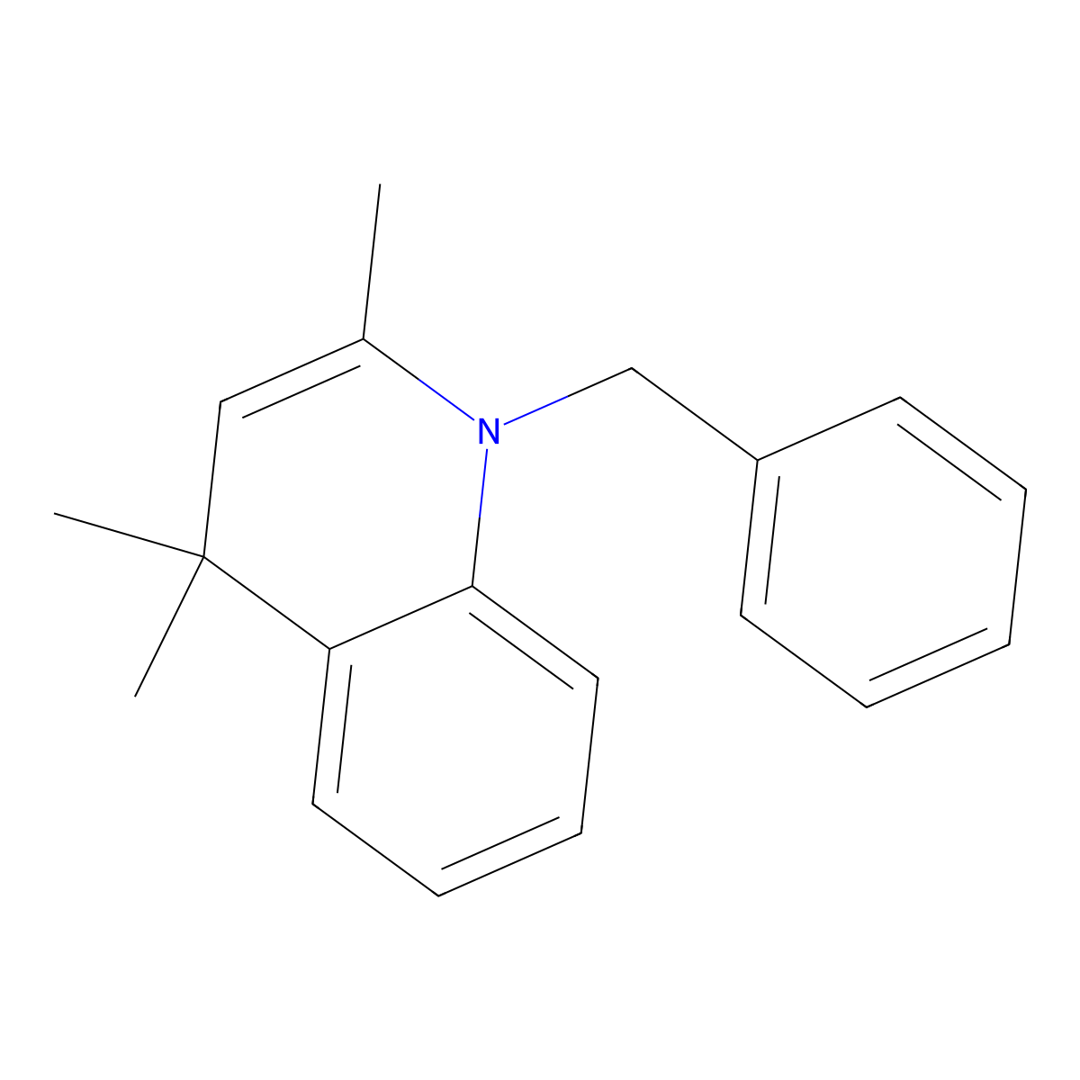 1-Benzyl-2,4,4-trimethyl-1,4-dihydroquinoline molecular structure, CAS 301355-34-0