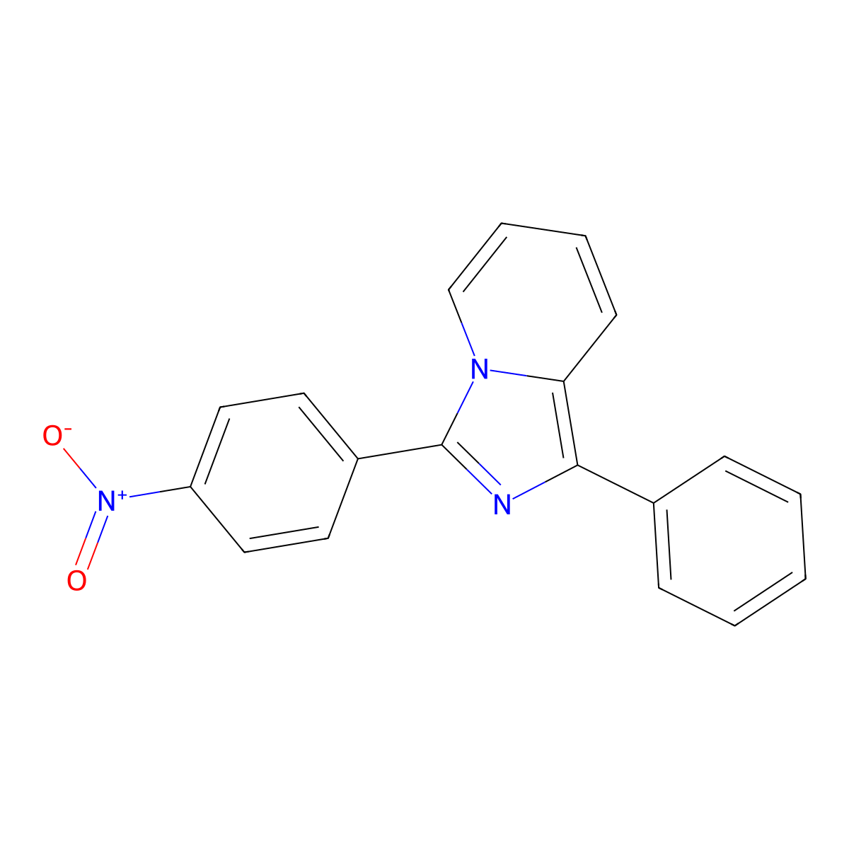 3-(4-Nitrophenyl)-1-phenylimidazo[1,5-a]pyridine molecular structure, CAS 301356-65-0