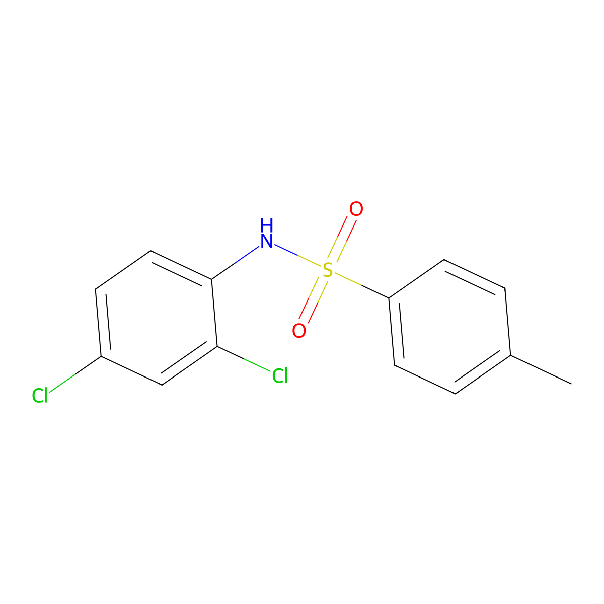 N-(2,4-Dichlorophenyl)-4-methylbenzenesulfonamide molecular structure, CAS 301359-12-6