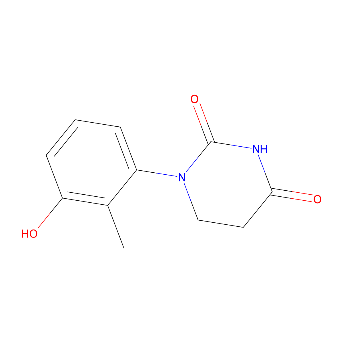 1-(3-Hydroxy-2-methylphenyl)-1,3-diazinane-2,4-dione molecular structure, CAS 3013688-66-6