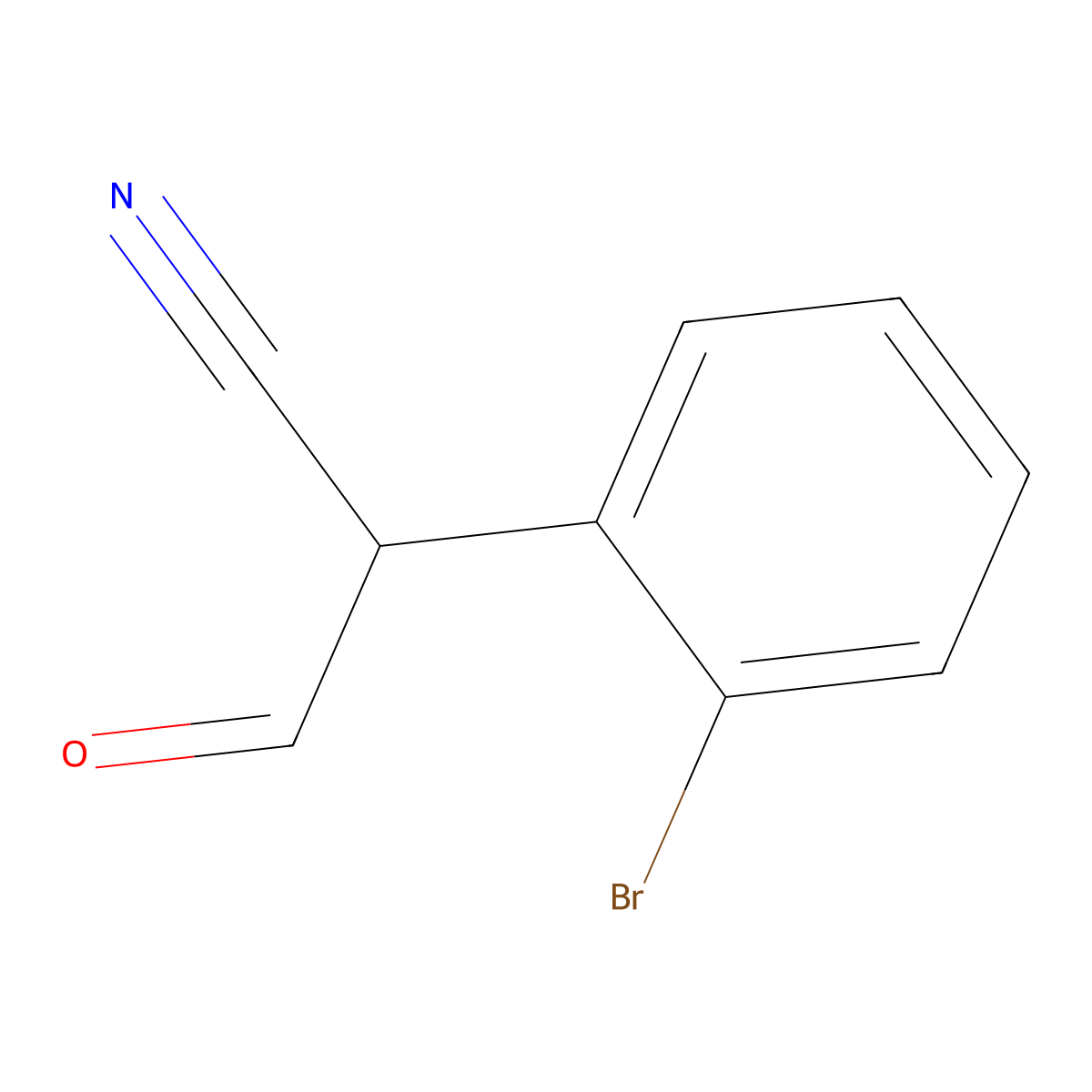 2-(2-Bromophenyl)-3-oxopropanenitrile molecular structure, CAS 301373-09-1