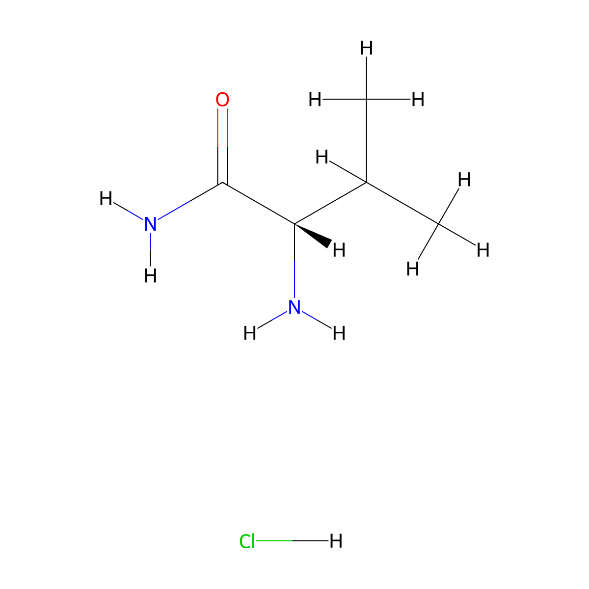L-Valinamide--hydrogen chloride (1/1) molecular structure, CAS 3014-80-0