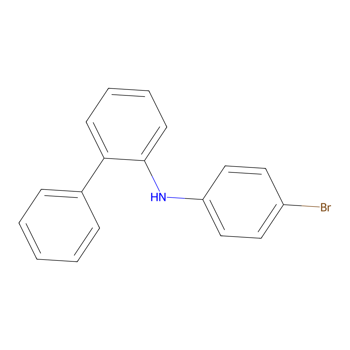 N-(4-Bromophenyl)-[1,1'-biphenyl]-2-amine molecular structure, CAS 3014489-79-0