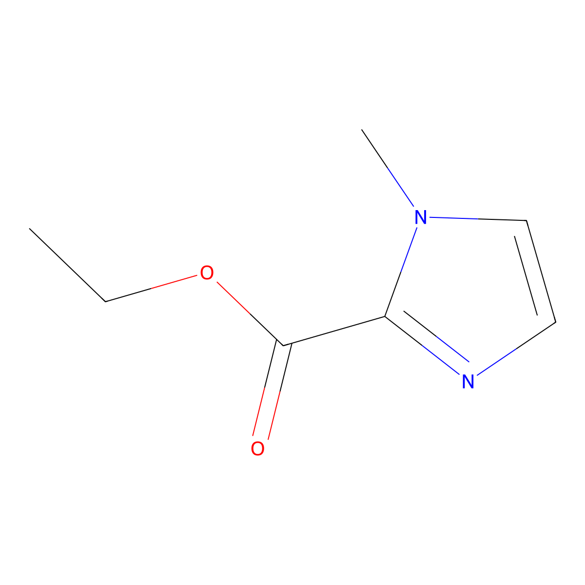 ethyl 1-methyl-1H-imidazole-2-carboxylate molecular structure, CAS 30148-21-1