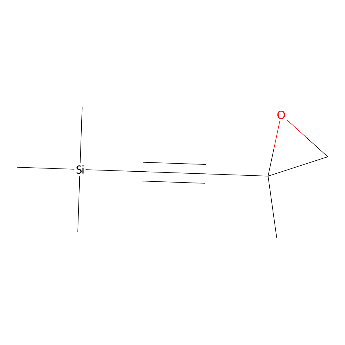 Trimethyl[2-(2-methyloxiran-2-yl)ethynyl]silane molecular structure, CAS 30148-47-1