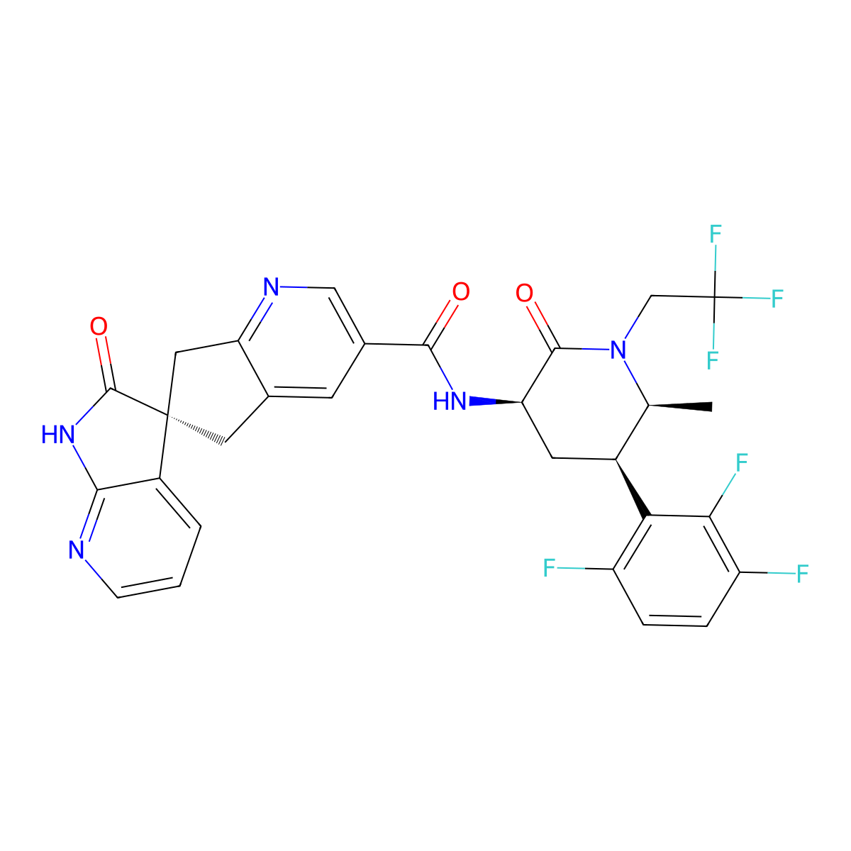 (3R,5R,6S)-Atogepant molecular structure, CAS 3014963-90-4