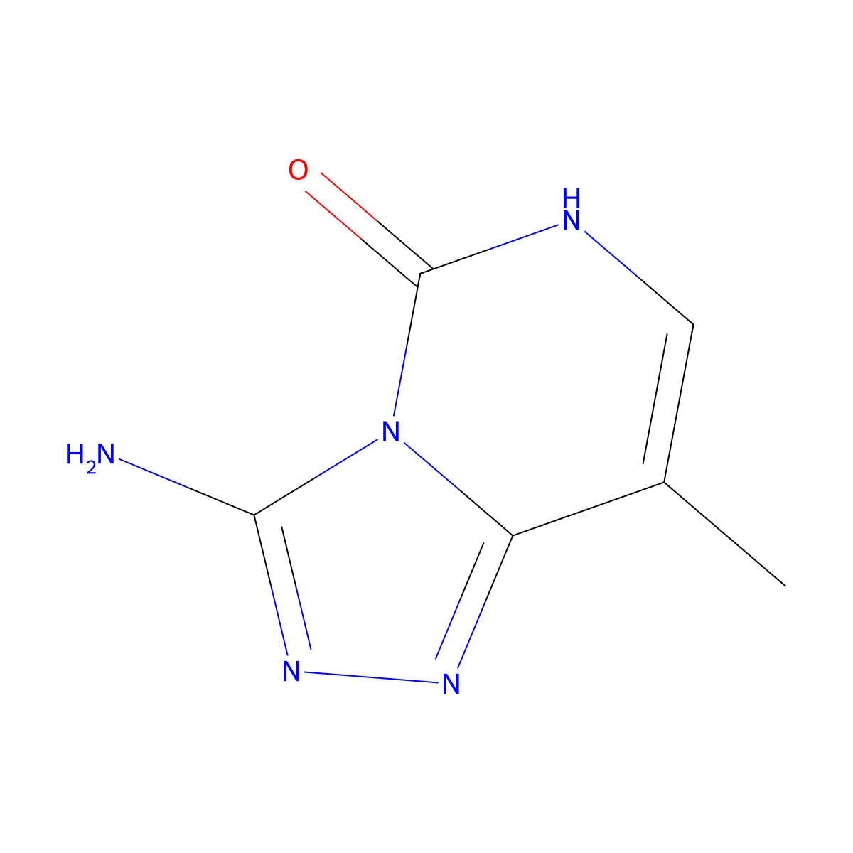 3-Amino-8-methyl-[1,2,4]triazolo[4,3-C]pyrimidin-5-OL molecular structure, CAS 30150-46-0