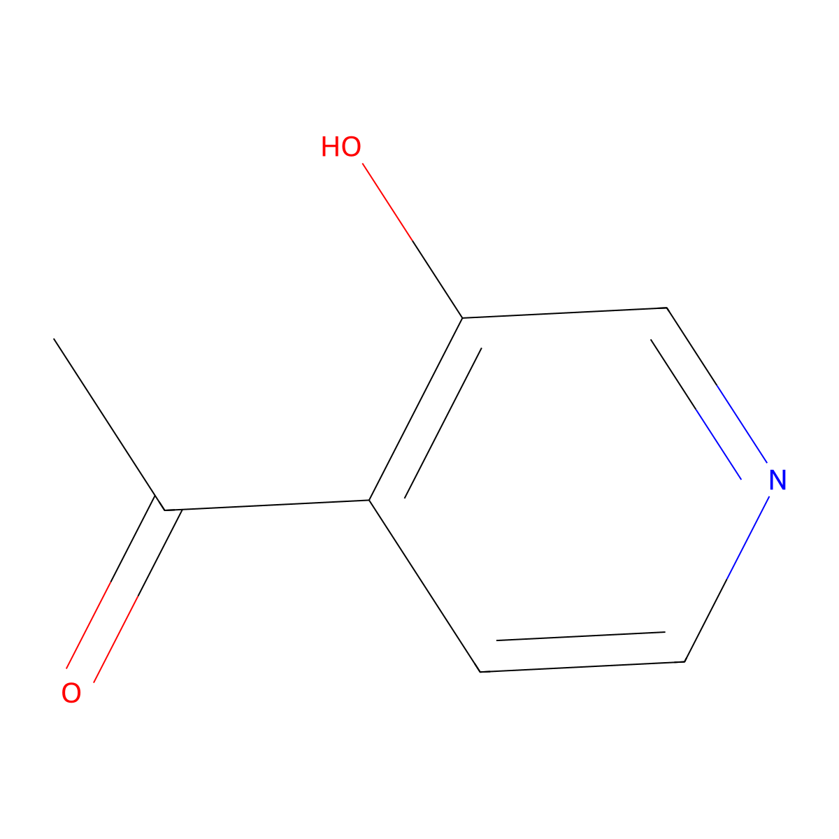 1-(3-Hydroxypyridin-4-yl)ethan-1-one molecular structure, CAS 30152-05-7