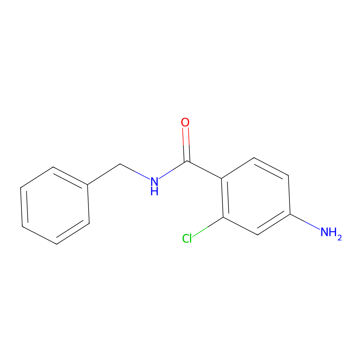 4-Amino-N-benzyl-2-chlorobenzamide molecular structure, CAS 301527-89-9