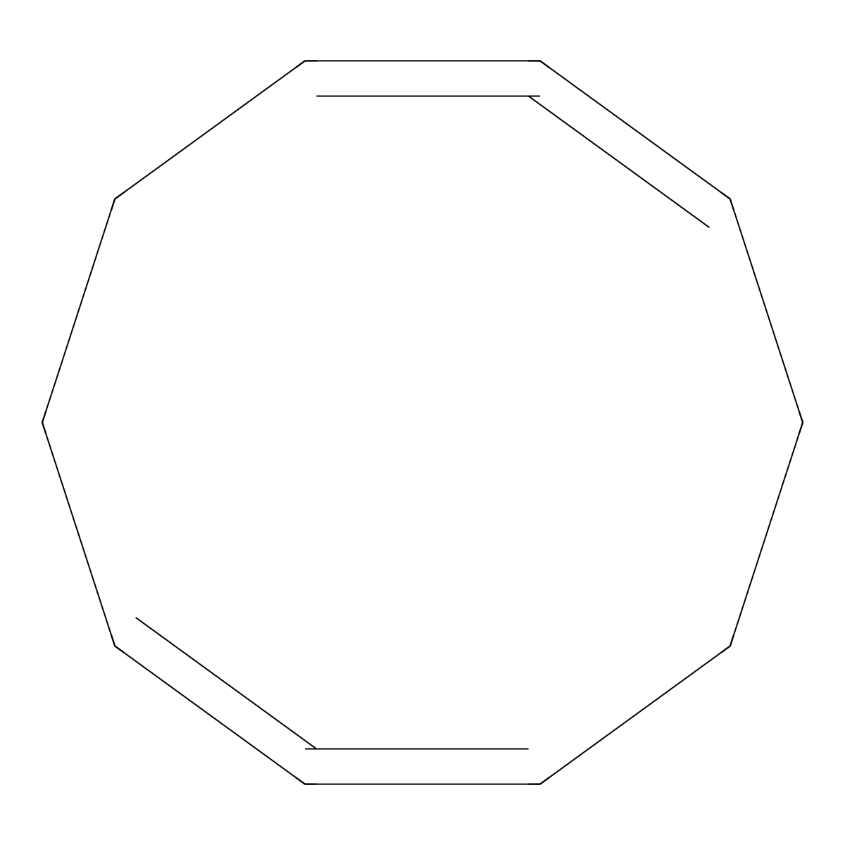 1,2,6,7-Cyclodecatetraene molecular structure, CAS 30154-99-5