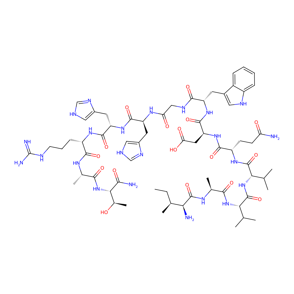 Compstatin control peptide molecular structure, CAS 301544-78-5