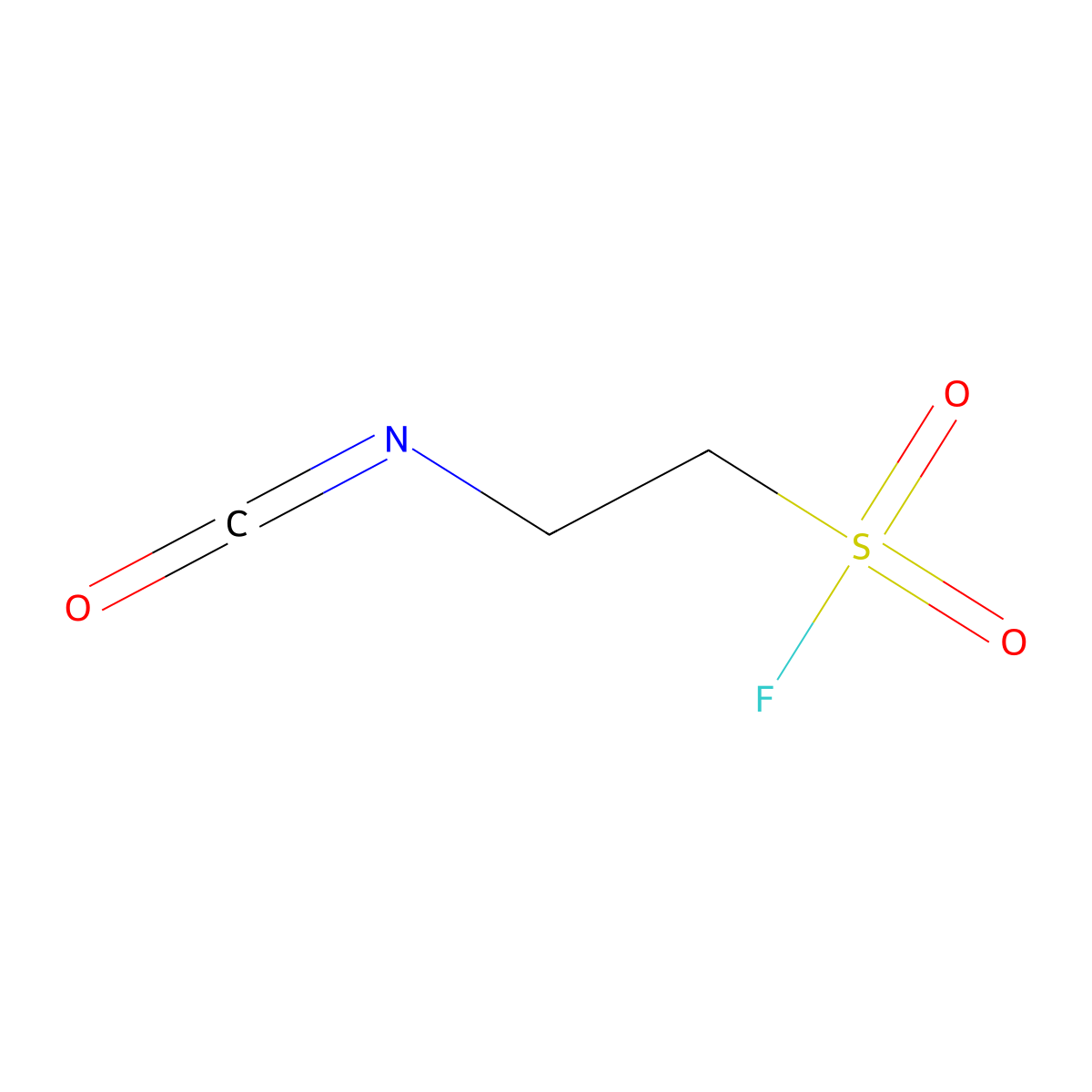 2-Isocyanatoethane-1-sulfonyl fluoride molecular structure, CAS 3015513-06-8