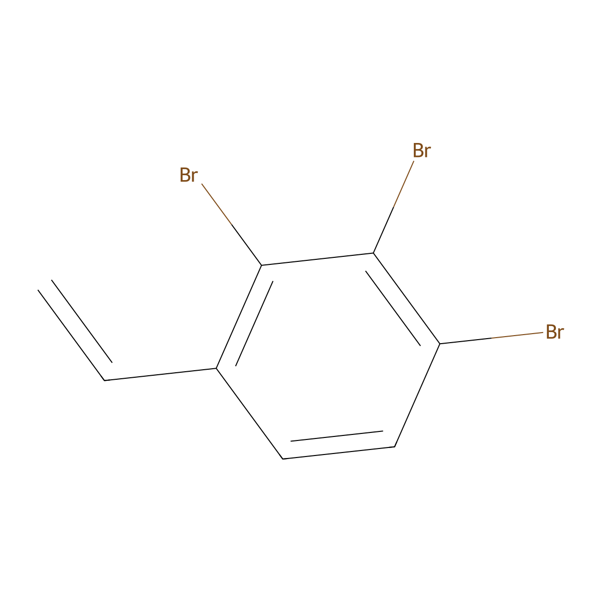 2,3,4-Tribromostyrene molecular structure, CAS 30157-74-5