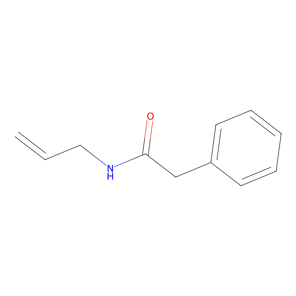 2-phenyl-N-prop-2-enylacetamide molecular structure, CAS 30160-48-6