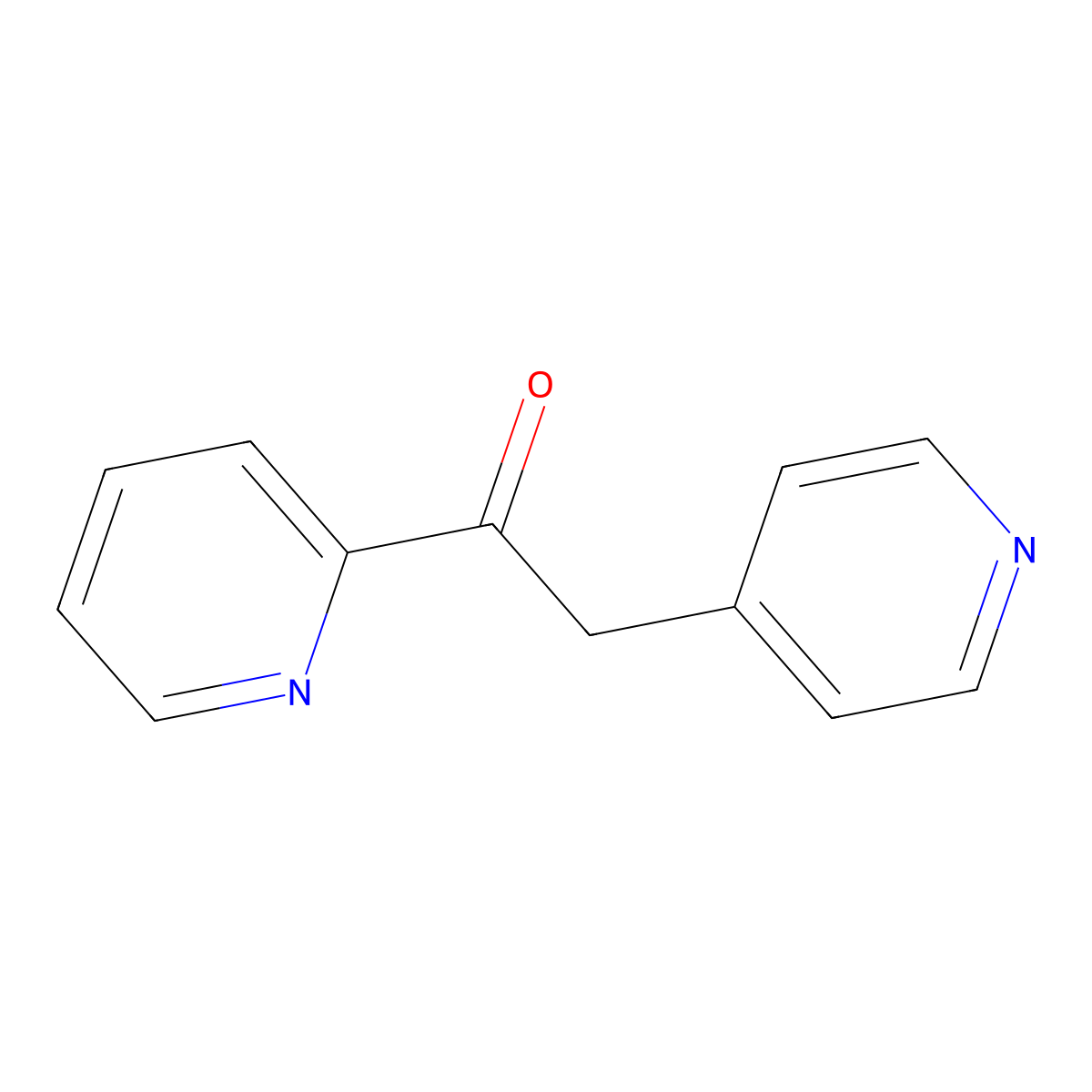 1-(Pyridin-2-yl)-2-(pyridin-4-yl)ethan-1-one molecular structure, CAS 30162-35-7