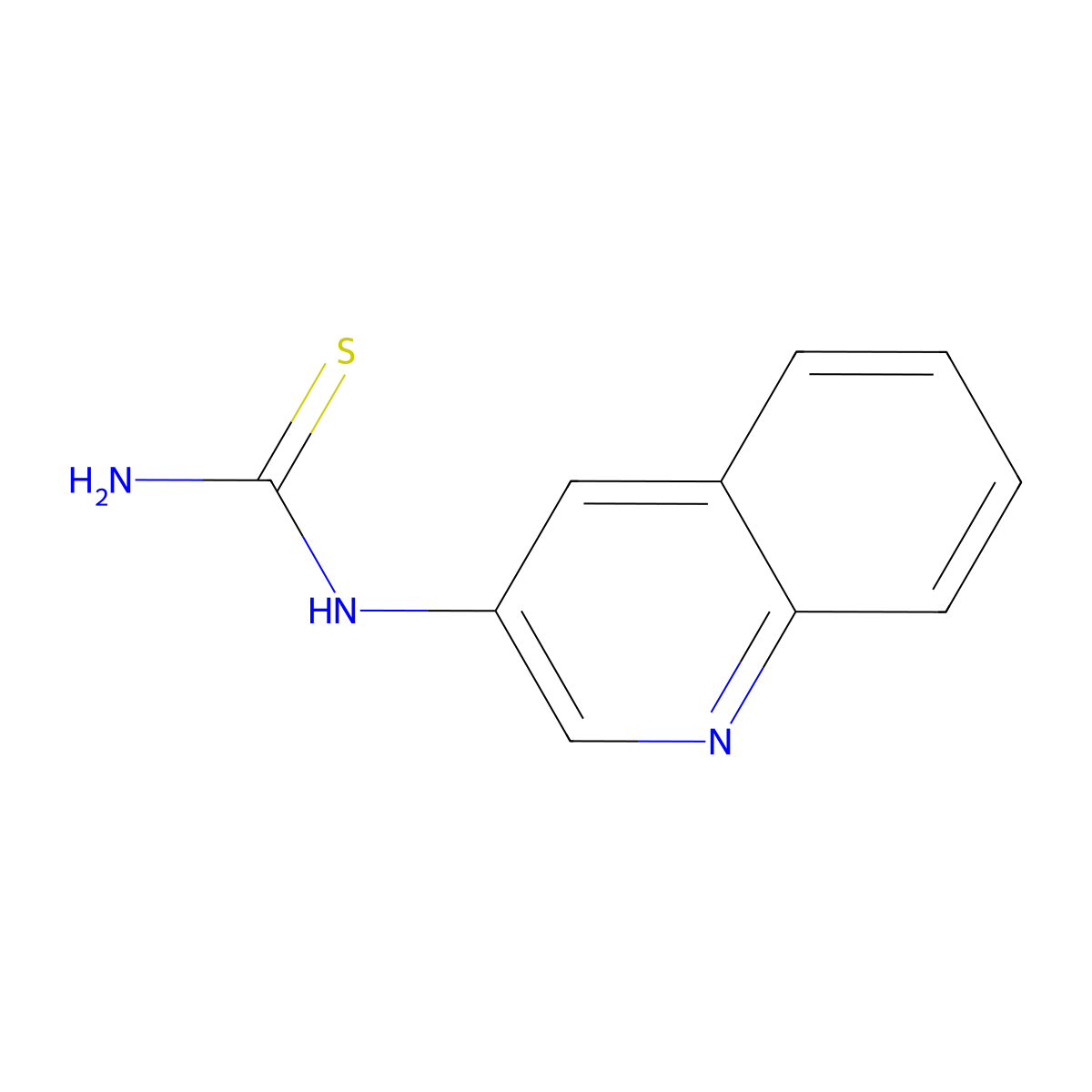 (Quinolin-3-yl)thiourea molecular structure, CAS 30162-39-1