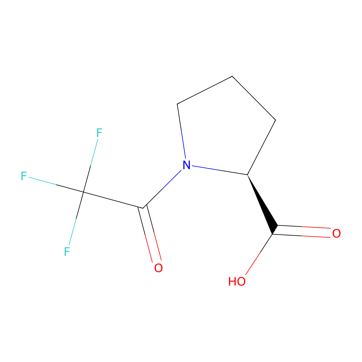1-(Trifluoroacetyl)-L-proline molecular structure, CAS 30163-31-6