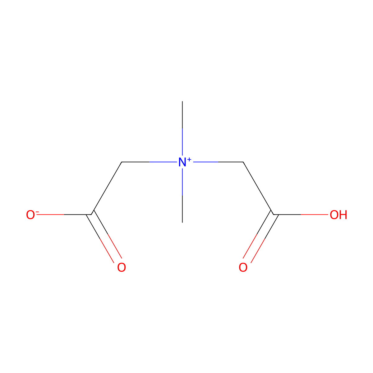 methanaminium, 1-carboxy-n-(carboxymethyl)-n,n-dimethyl-, inner salt molecular structure, CAS 30163-90-7
