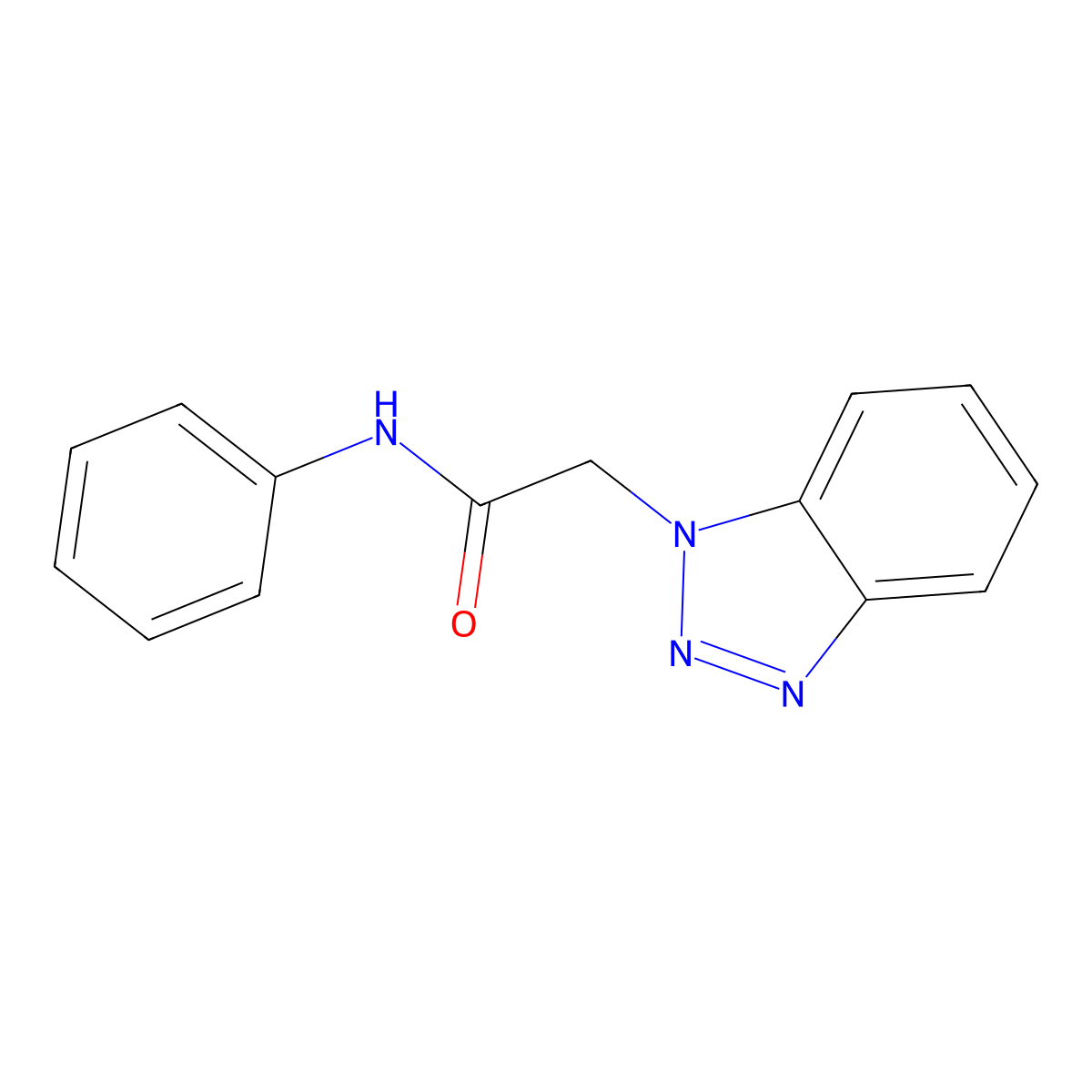 2-(1H-Benzo[d][1,2,3]triazol-1-yl)-N-phenylacetamide molecular structure, CAS 301655-23-2