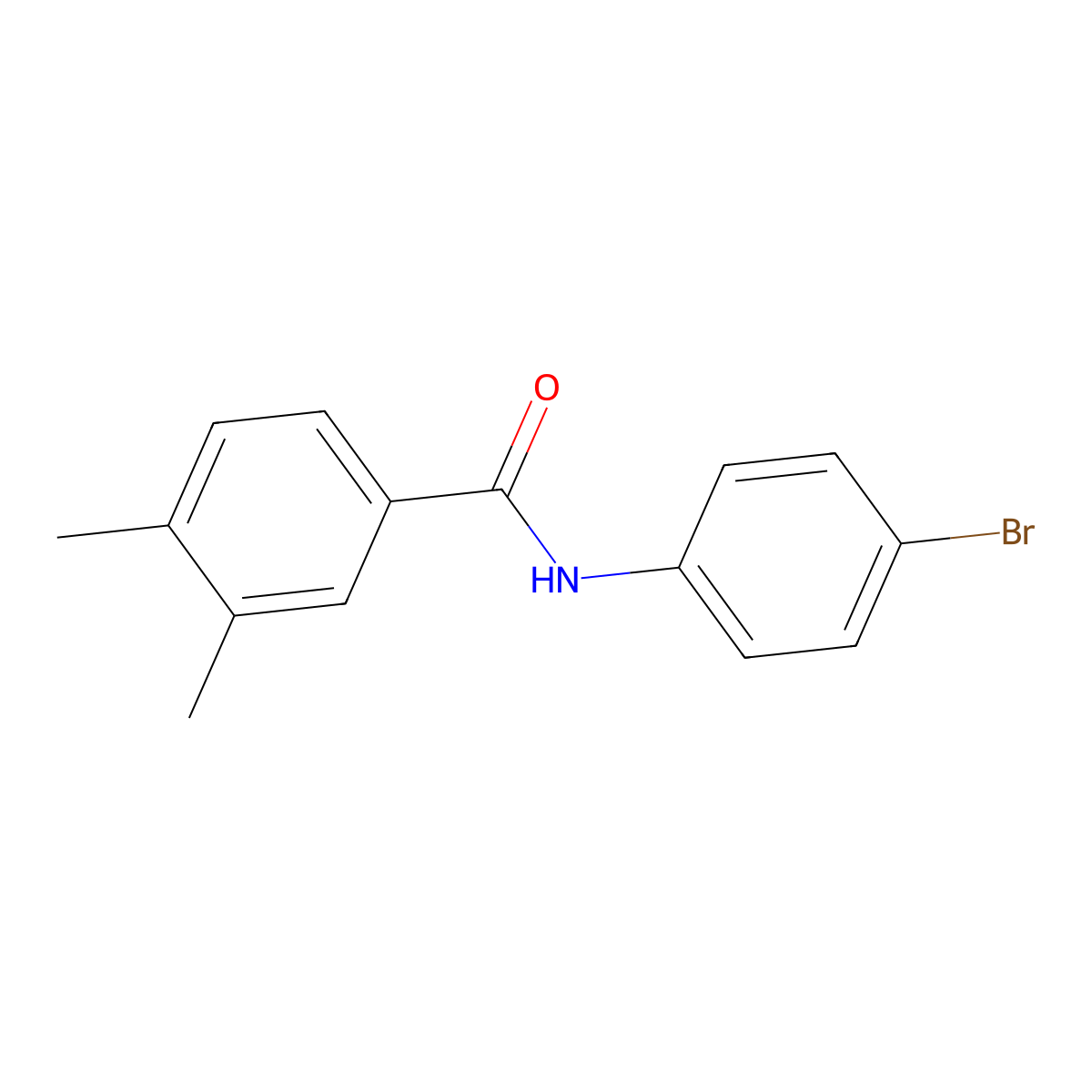 N-(4-bromophenyl)-3,4-dimethylbenzamide molecular structure, CAS 301656-69-9