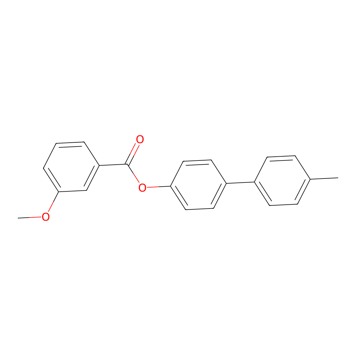 4'-Methylbiphenyl-4-yl 3-methoxybenzoate molecular structure, CAS 301656-75-7