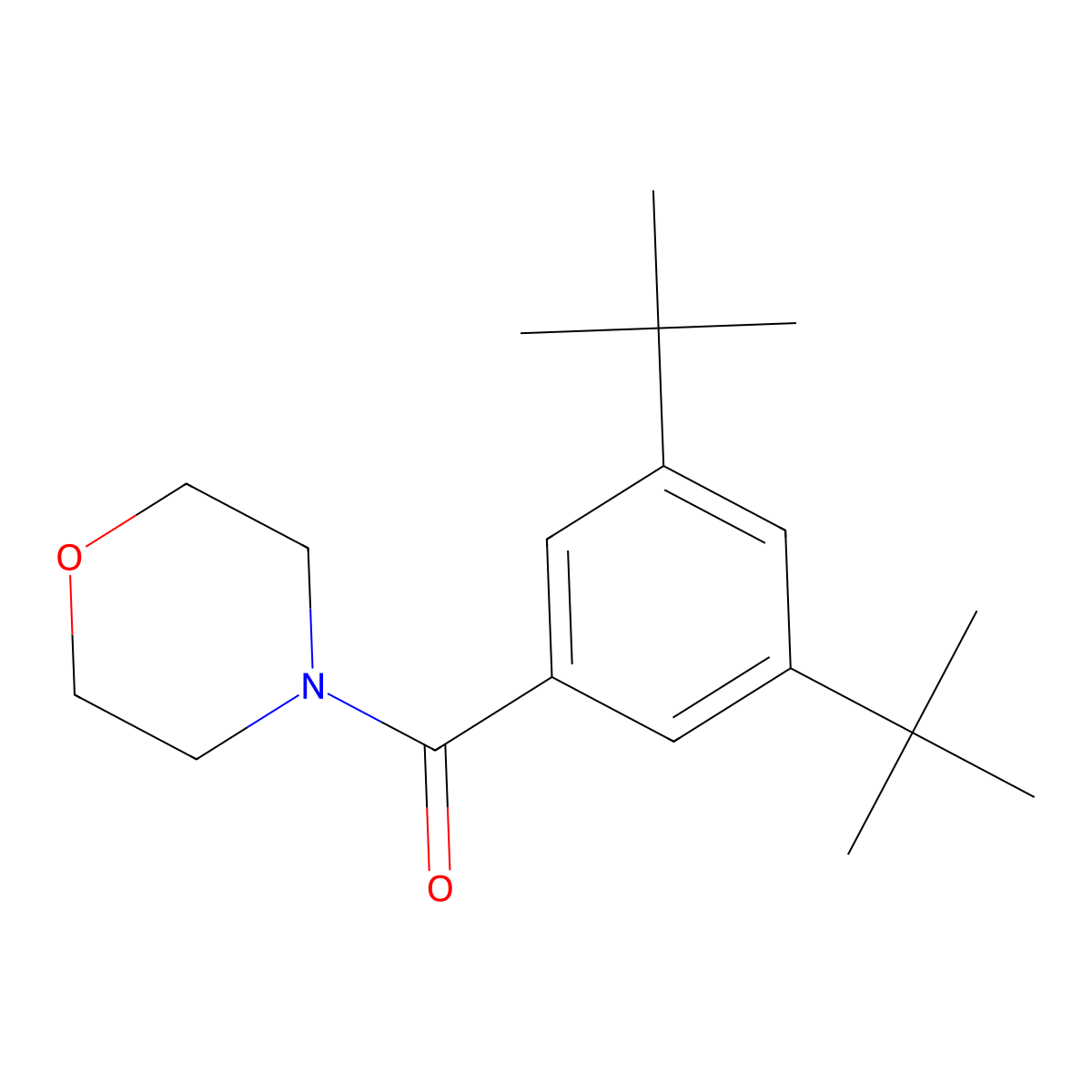 (3,5-Ditert-butylphenyl)-morpholin-4-ylmethanone molecular structure, CAS 301656-78-0