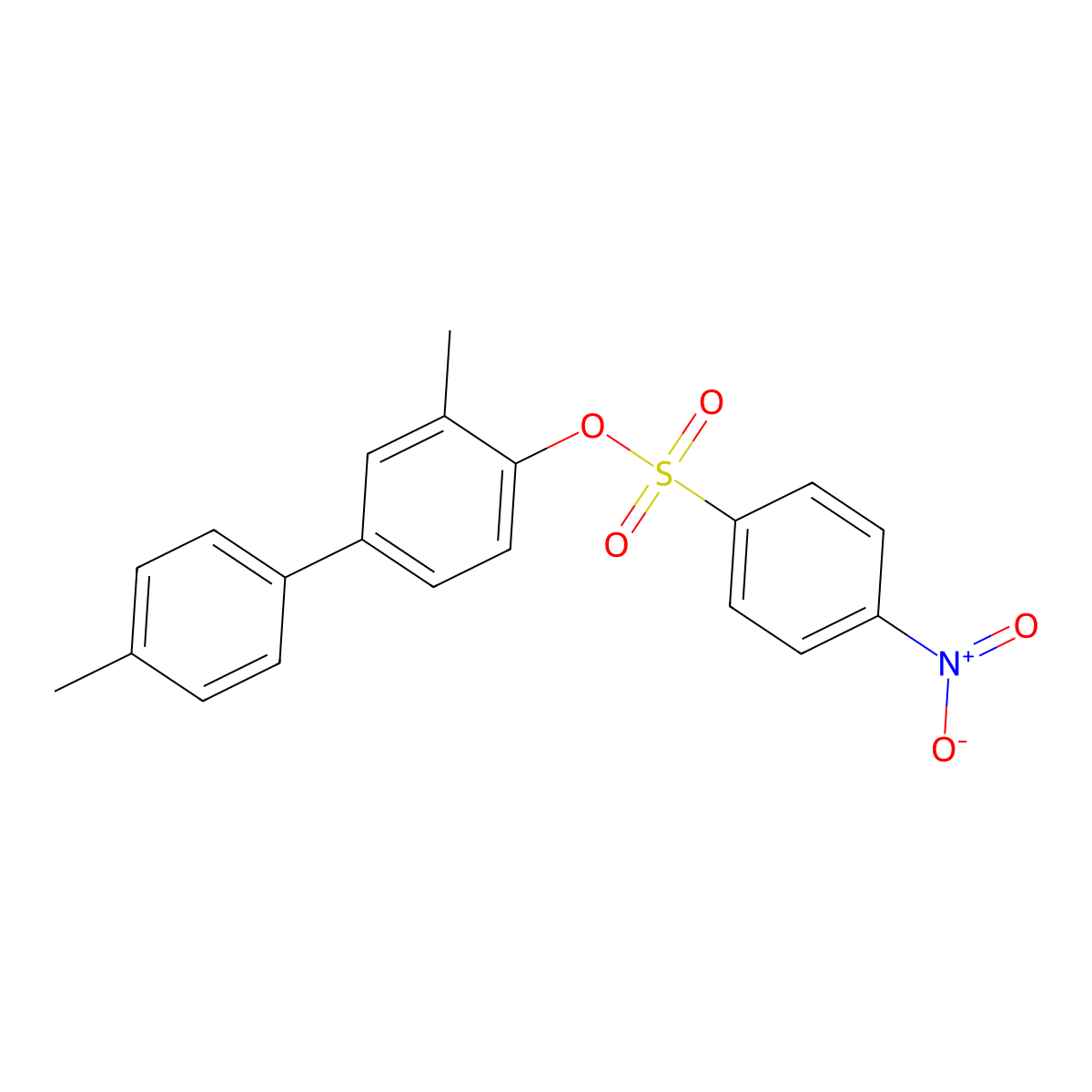 3,4'-Dimethyl[1,1'-biphenyl]-4-yl 4-nitrobenzenesulfonate molecular structure, CAS 301657-43-2