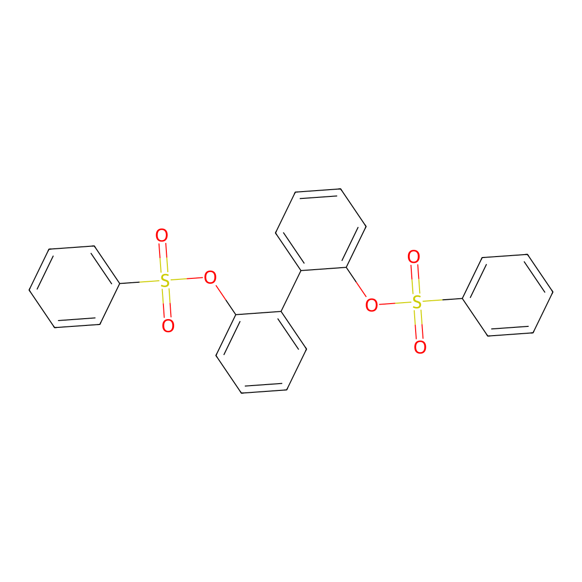 [2-[2-(Benzenesulfonyloxy)phenyl]phenyl] benzenesulfonate molecular structure, CAS 301657-57-8
