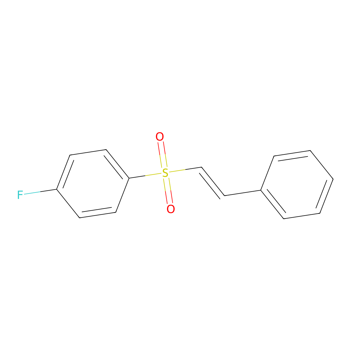 4-Fluorophenylstyryl sulfone molecular structure, CAS 30166-85-9