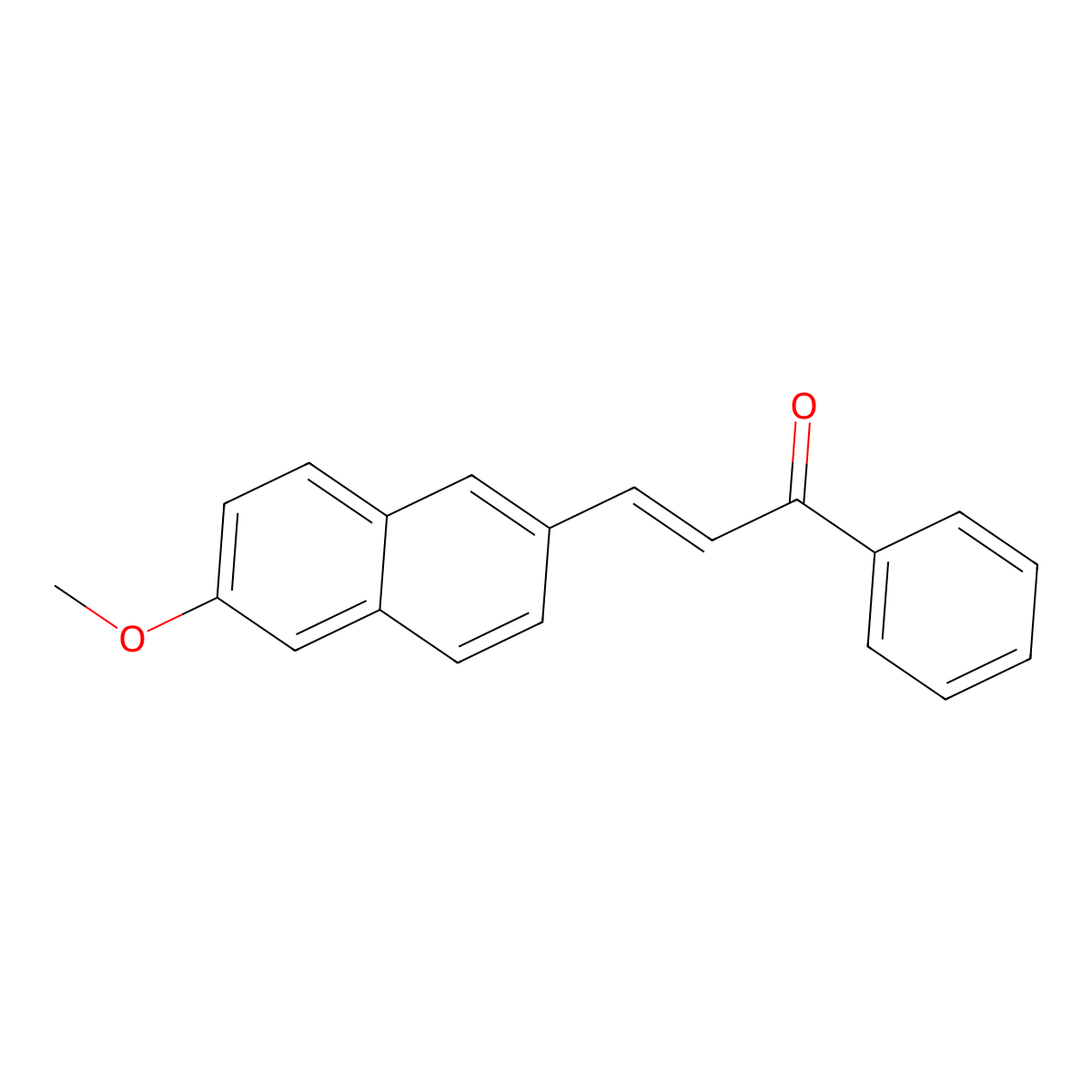 3-(6-Methoxy-2-naphthyl)-1-phenyl-2-propen-1-one molecular structure, CAS 301663-69-4