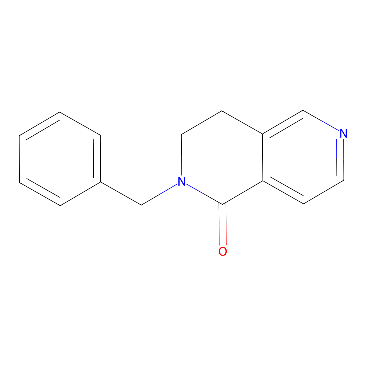 2-Benzyl-3,4-dihydro-2,6-naphthyridin-1(2H)-one molecular structure, CAS 301666-69-3
