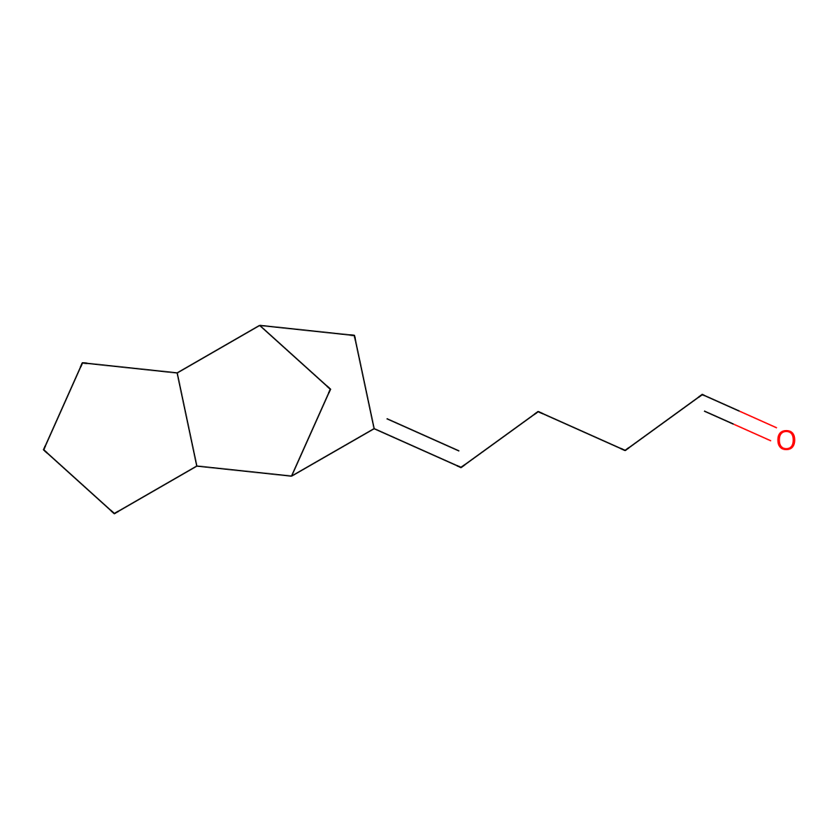 Butanal, 4-(octahydro-4,7-methano-5H-inden-5-ylidene)- molecular structure, CAS 30168-23-1