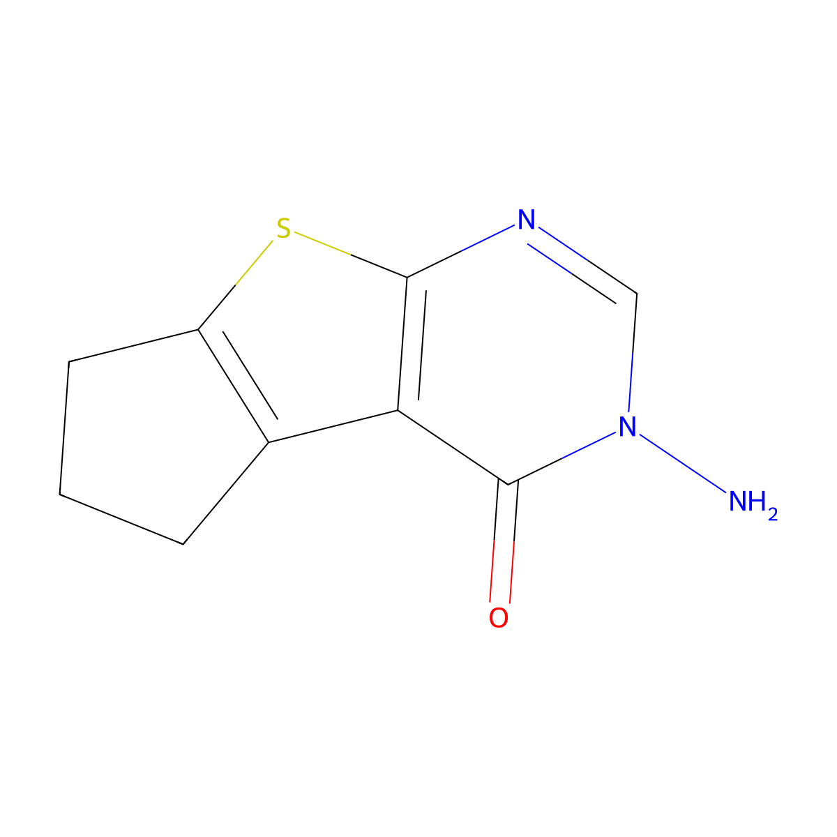 11-Amino-7-thia-9,11-diazatricyclo[6.4.0.0^{2,6}]dodeca-1(8),2(6),9-trien-12-one molecular structure, CAS 301683-74-9