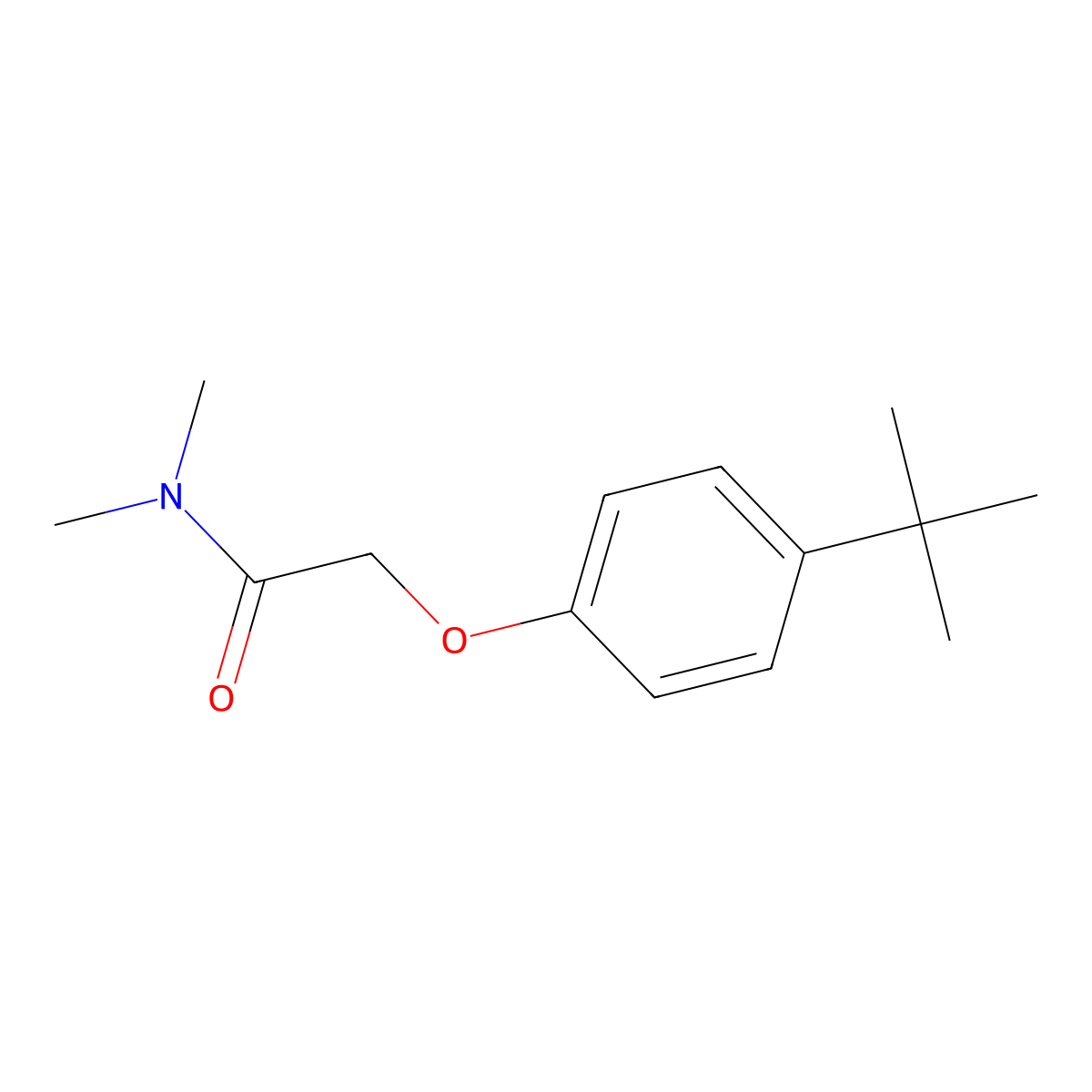 2-(4-tert-butylphenoxy)-N,N-dimethylacetamide molecular structure, CAS 301690-34-6