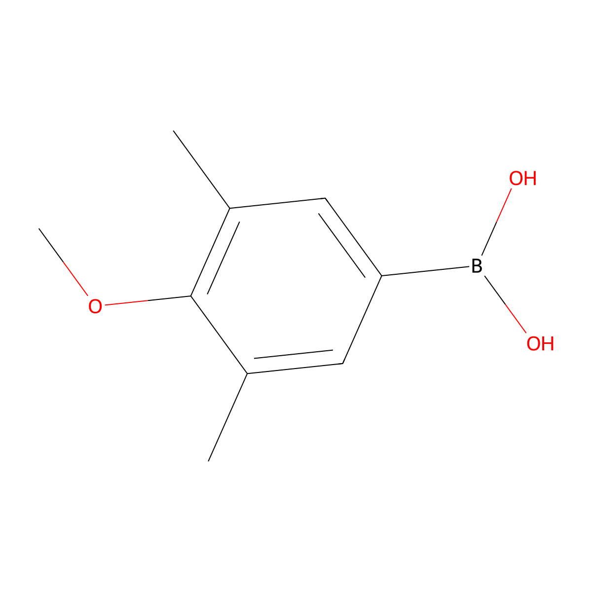 3,5-Dimethyl-4-methoxybenzeneboronic acid molecular structure, CAS 301699-39-8