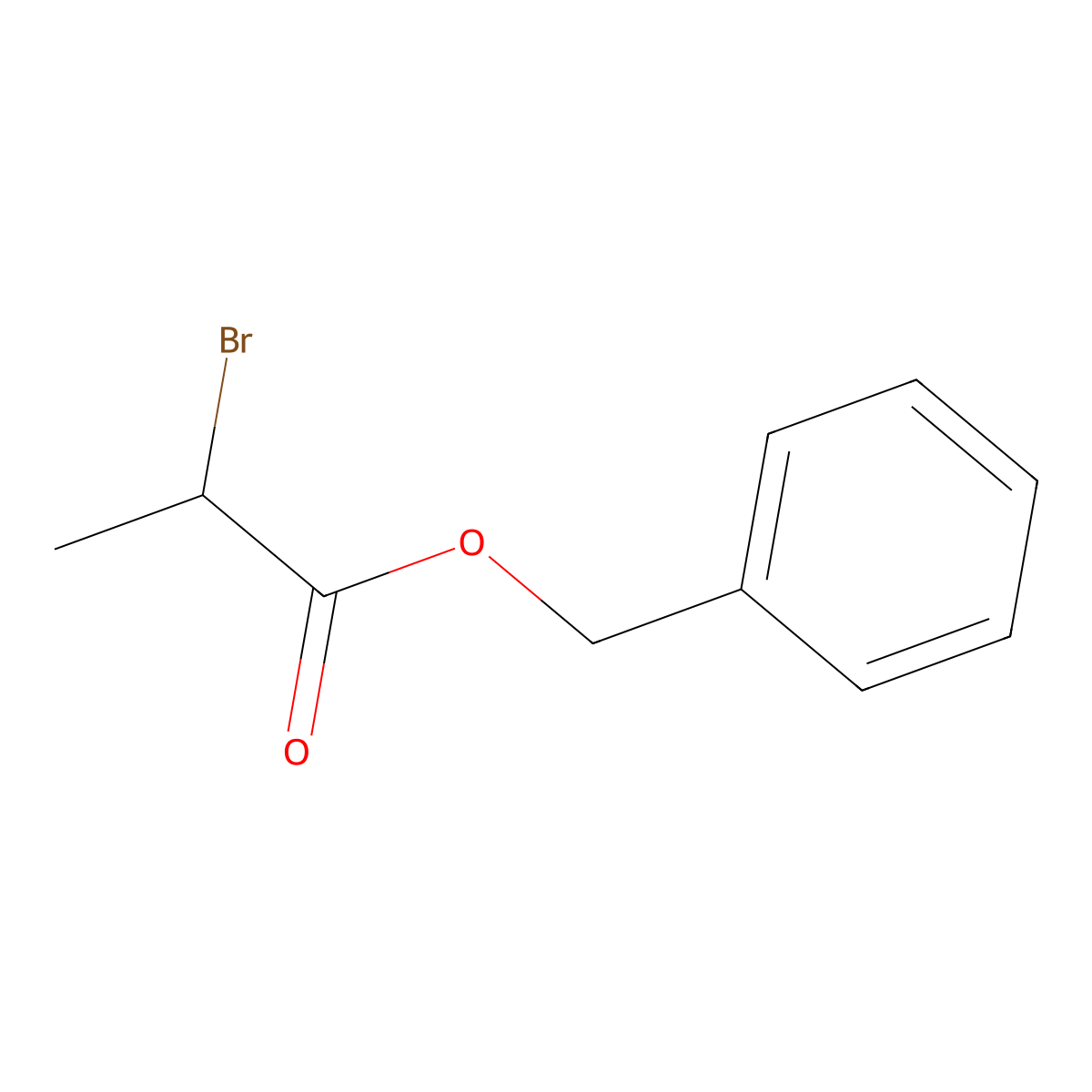 Benzyl 2-bromopropanoate molecular structure, CAS 3017-53-6