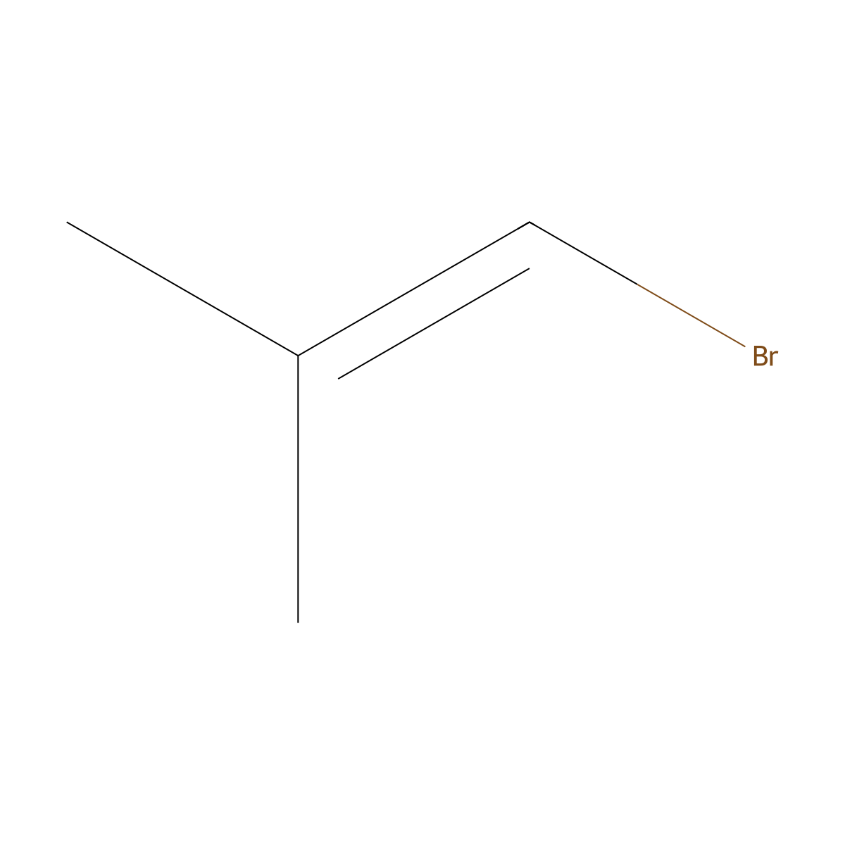 1-Bromo-2-methyl-1-propene molecular structure, CAS 3017-69-4